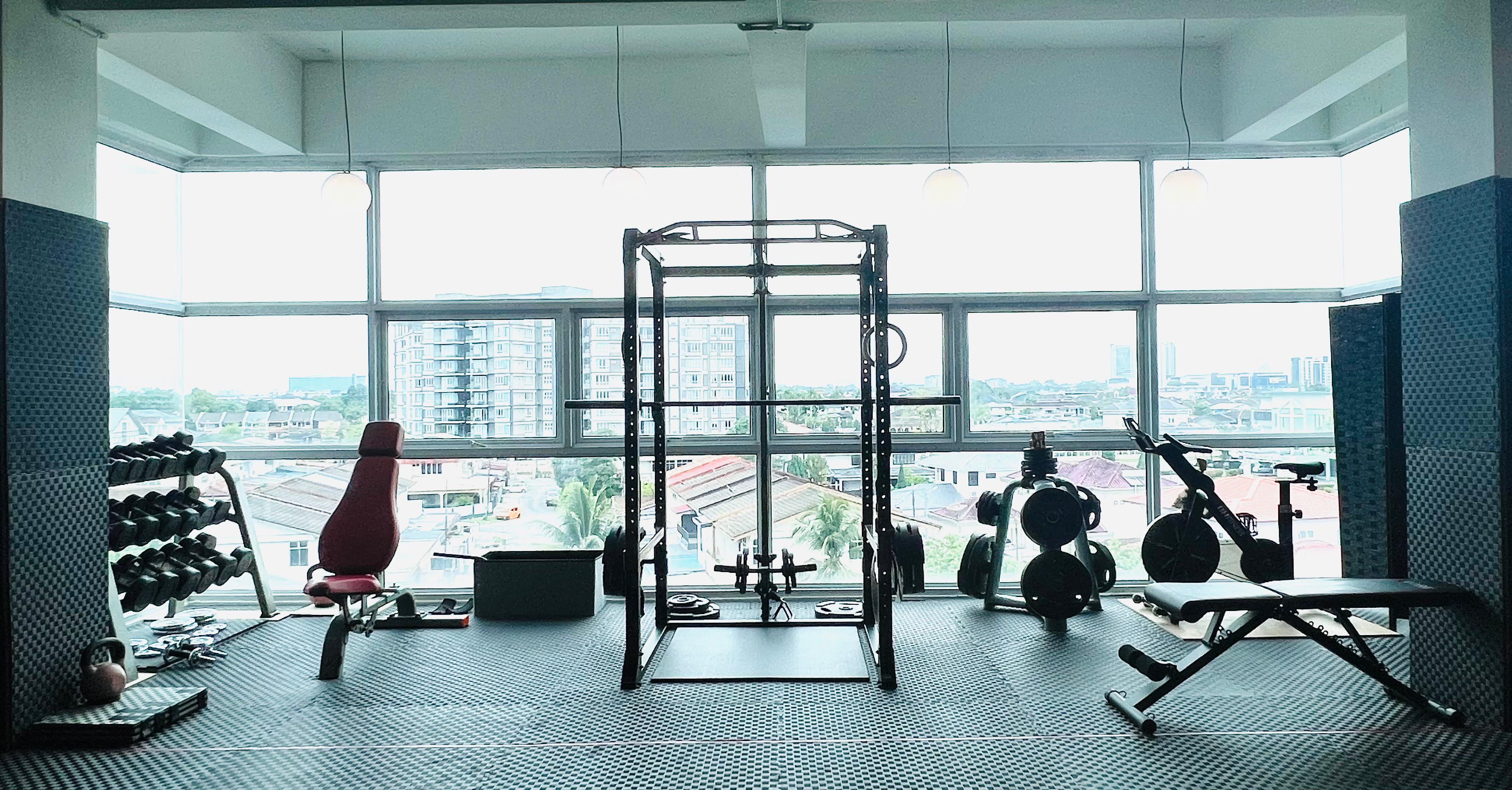 Strength and conditioning equipment at SBG Borneo